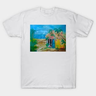 Path to the Beach Little Grass Shack T-Shirt